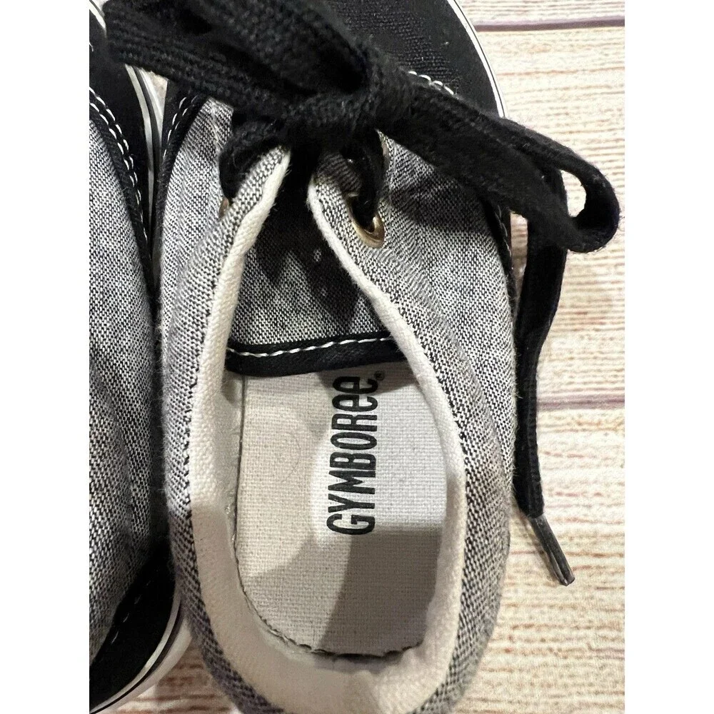 Gymboree Baby Boy's Black/gray/white baby crib Shoes Size 6